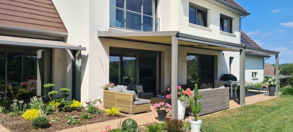 Construction de maison neuve avec terrasse sur mesure à Brunstatt-Didenheim proche de Mulhouse