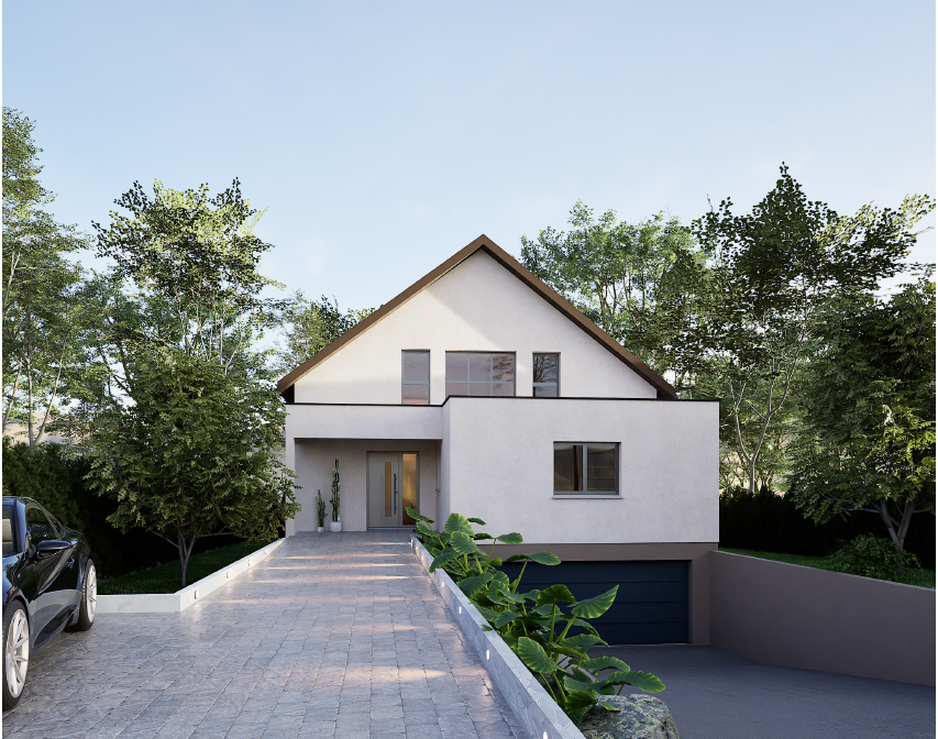 HABSHEIM dialogue entre toiture traditionnelle et lignes épurées