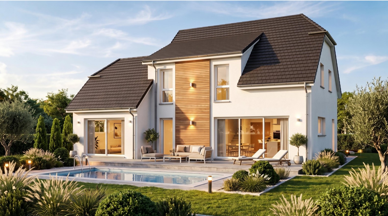 VILLA NATURA – Maison familiale avec suite parentale de plain-pied et piscine – Steinbrunn-le-Haut